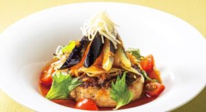 ジョブチューン・デニーズ「なすと香味野菜のハンバーグ」